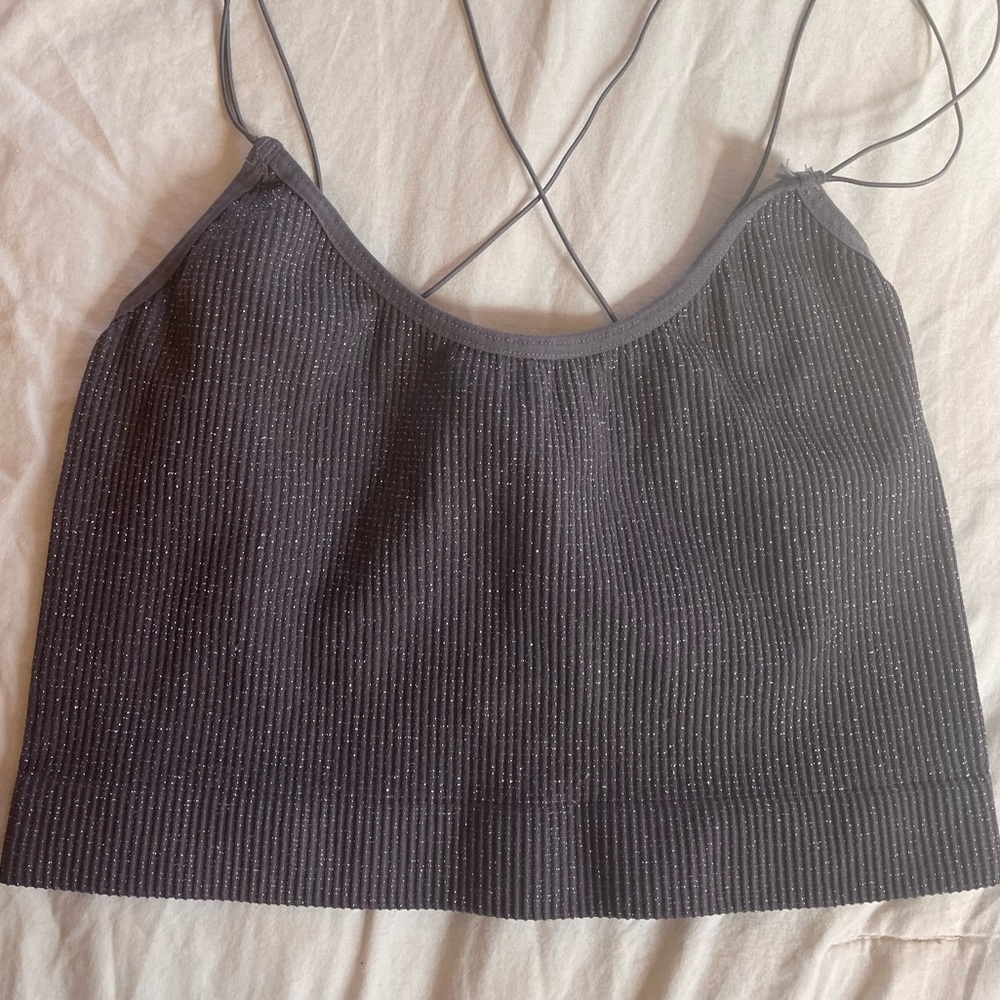 Urban Outfitters size Medium grey glitter tank